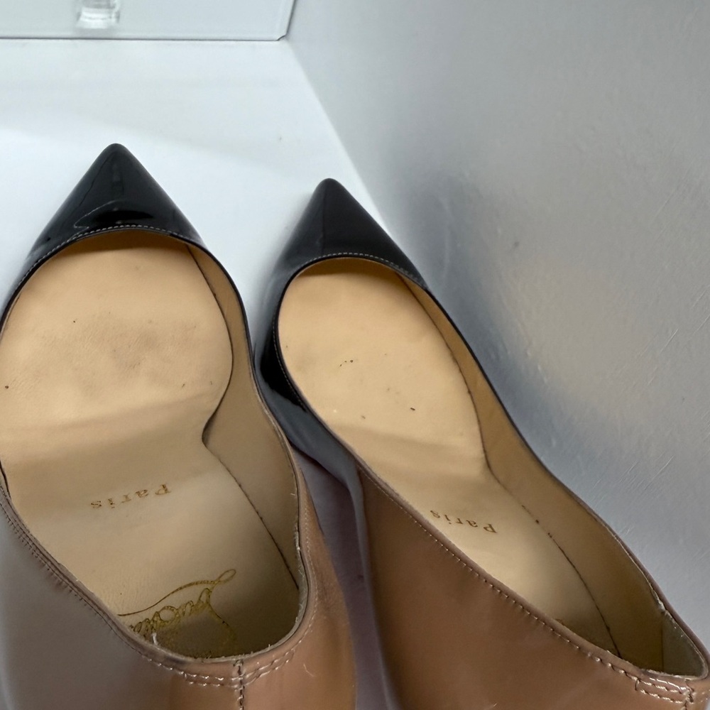 Christian Louboutin Black Patent Leather Pumps - Picture 7 of 9